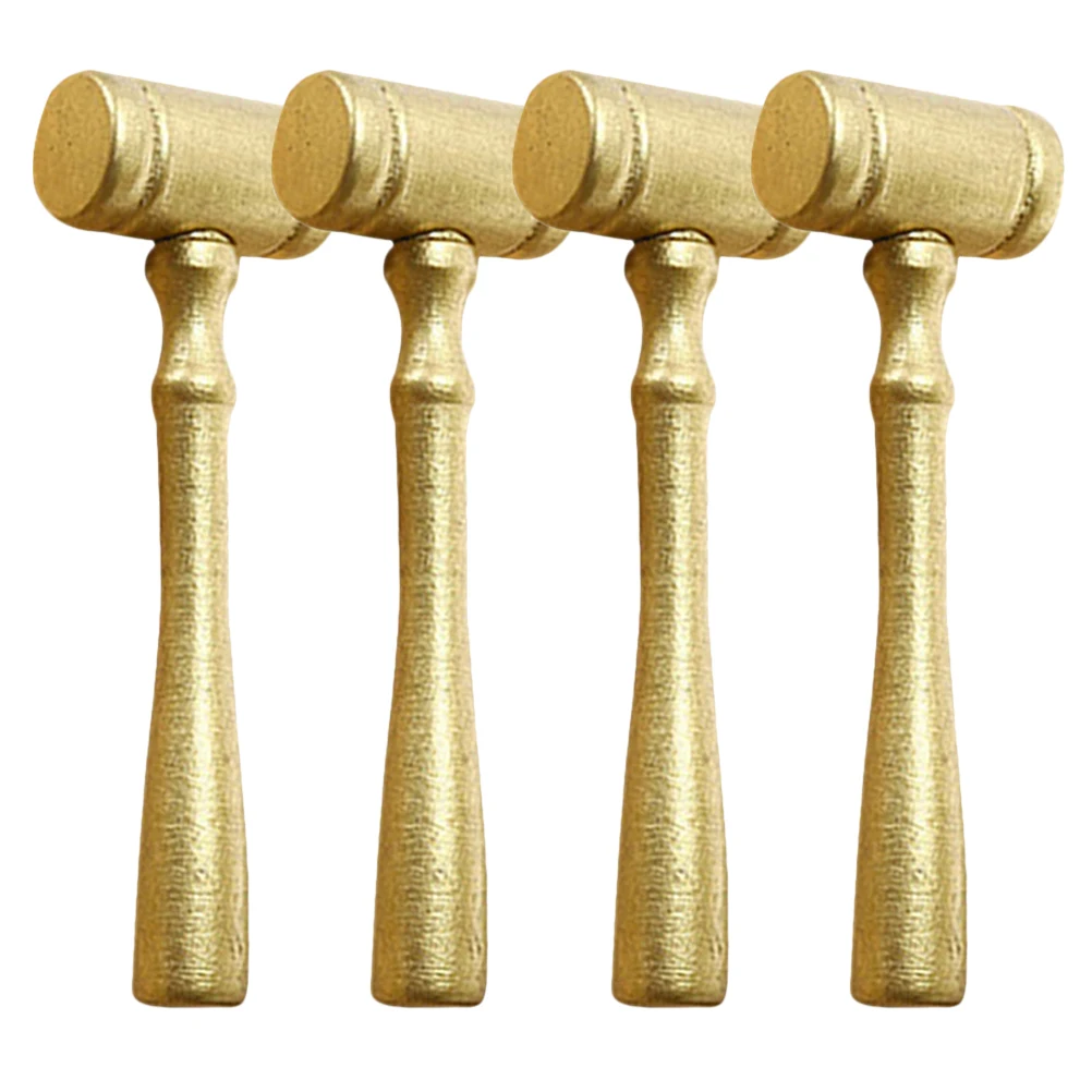

4pcs Small Wooden Judge Gavel Mini Hammer For Court Lawyer Prop Portable Auction Sale Gavel Wood Mallet Lightweight