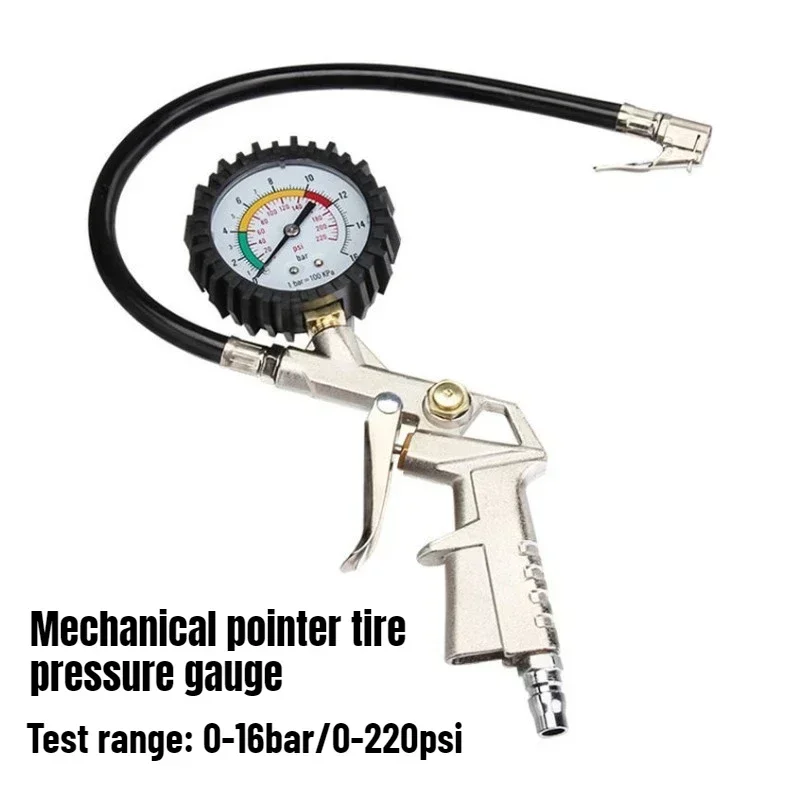 220PSI سيارة قياس ضغط الإطارات مؤشر الانكماش الإطارات السيارات الإطارات التضخم قياس الضغط عالية الدقة متر #1