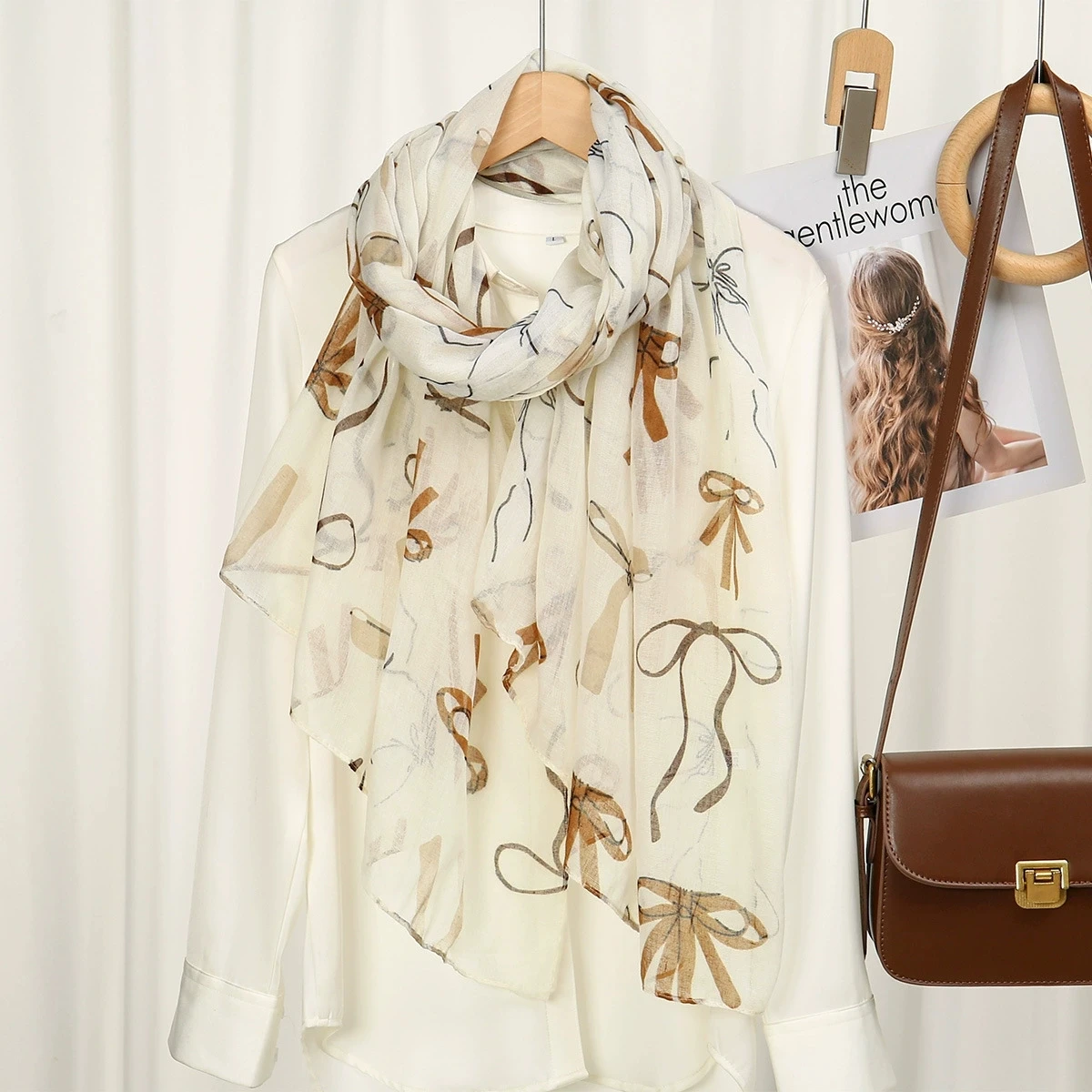 Long Gauze Scarf Shawl for Women Vintage Beach Hijab Shawls and Wraps Breathable Long Scarves 180*90cm