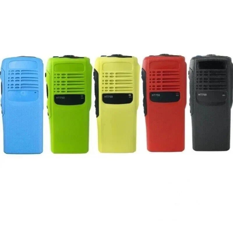 5 Colors Walkie Talkies Replacement Front Housing Case Cover Kit For GP328 GP340 HT750 PRO5150 Two Way Radio