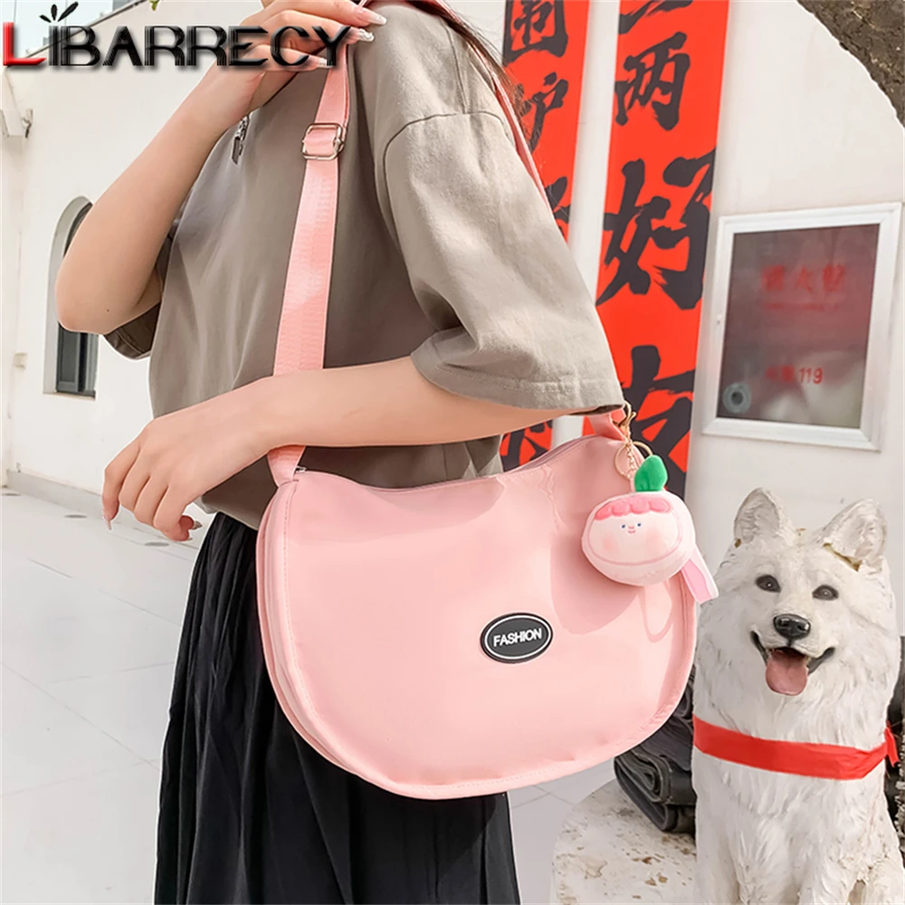 Bolso bandolera de nailon de gran capacidad para mujer, bolsa de hombro de nailon de alta calidad, bolso de viaje para estudiantes