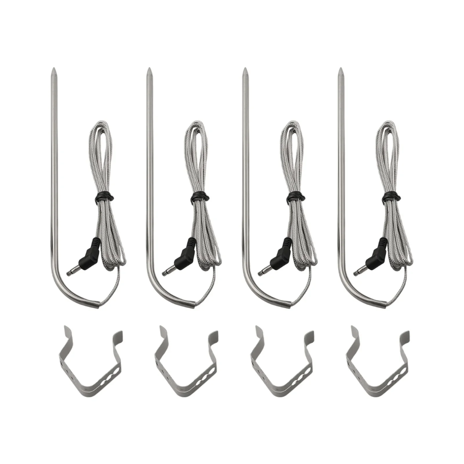 Efficient Meat Probes for Gravity Series 560/800/1050 9004190170 with Grill Clips and Grommets for Cooking Accuracy