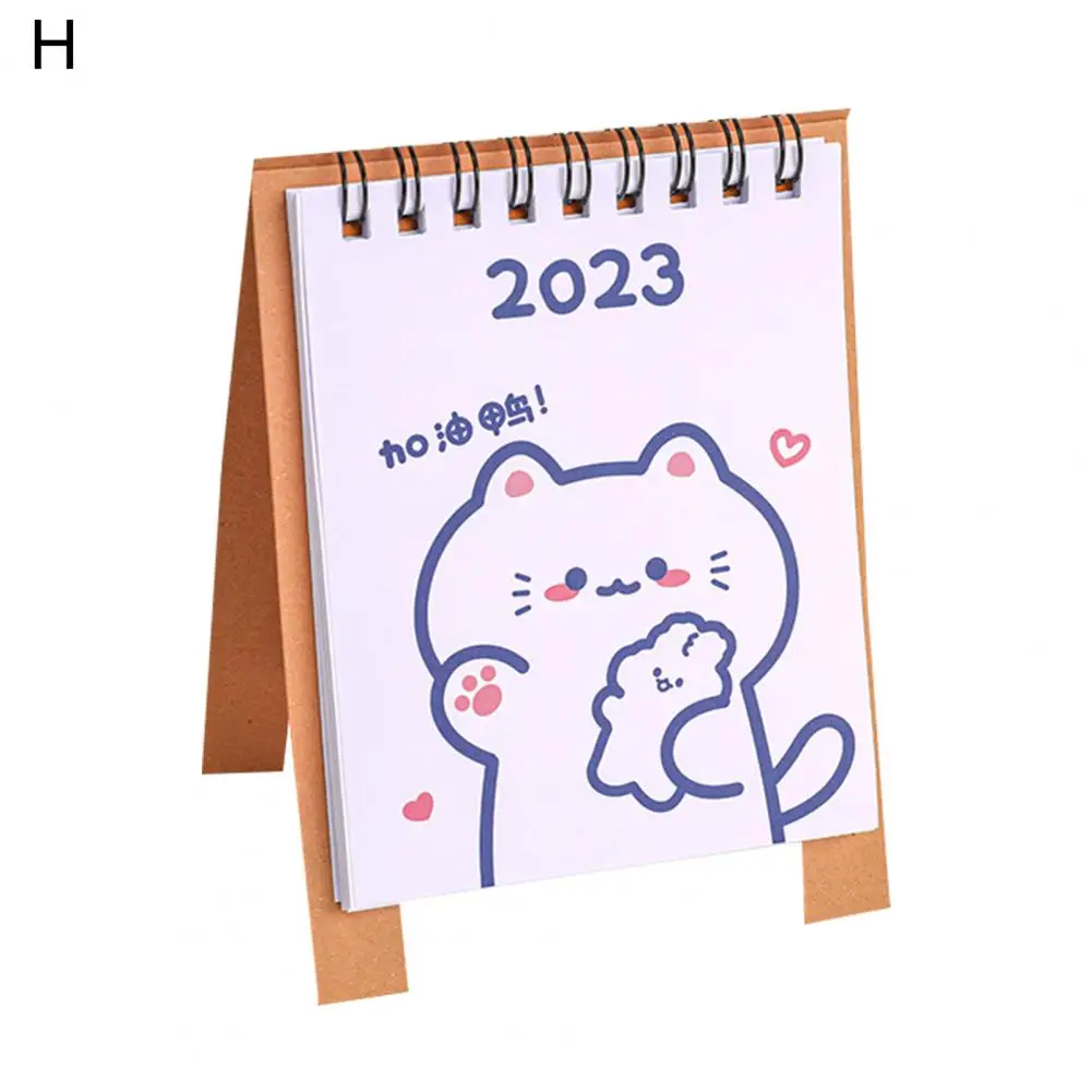 耐久性のある卓上カレンダー,滑らかなページ,2022〜2023,ミニデスク,カレンダー,月