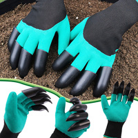 Gardening Gloves With Claws Breathable Waterproof Wear-resistant Digging Planting Sting-Resistant Non-slip Protective Gloves