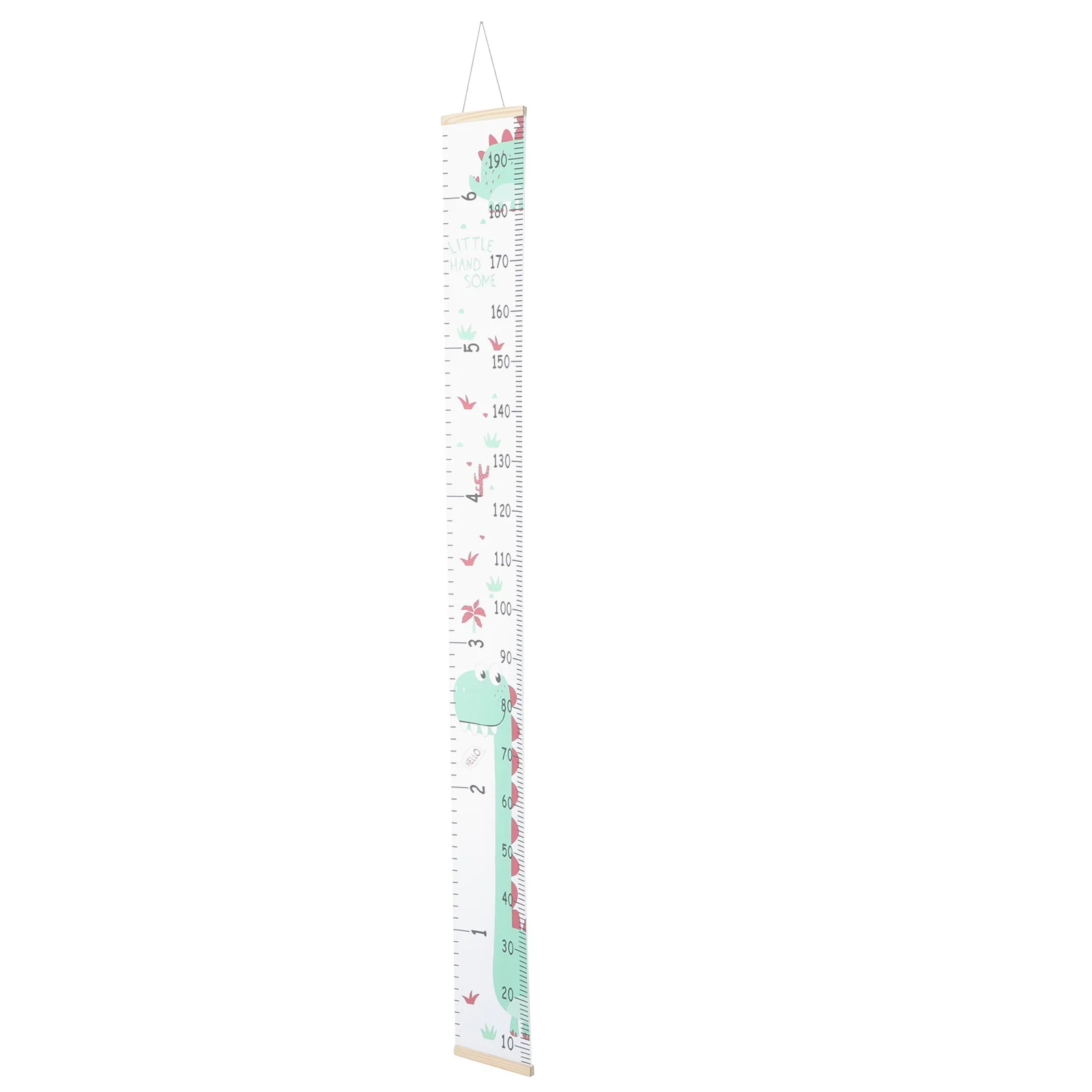 

Growth Chart for Height Chart Canvas Wooden Durable Non Toxic Dinosaur Pattern Wall Hanging for Room