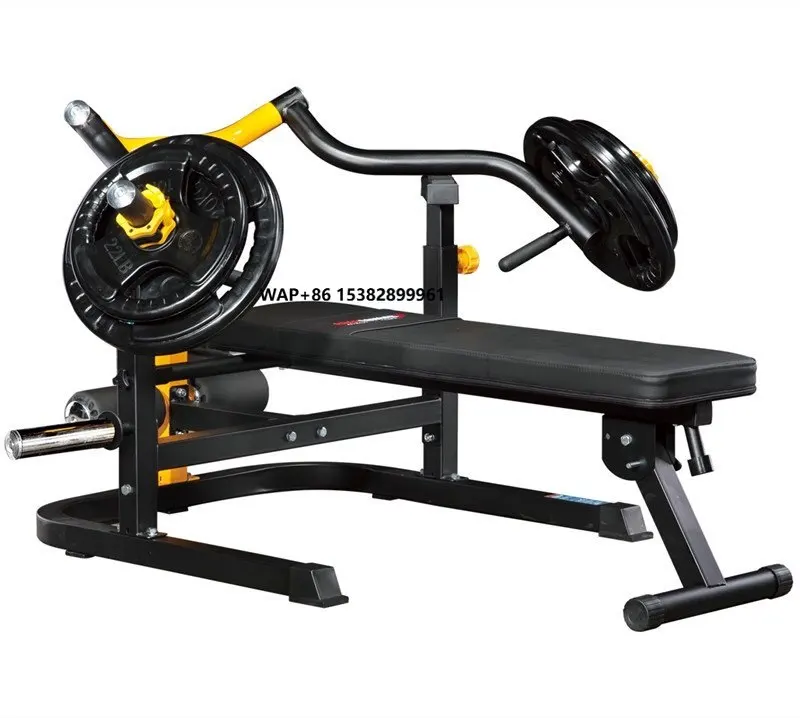 BK-173 BODYLONGER Multifunctional Metal Foldable Bright Safety Lifting Bed Commercial Fitness Equipment Flat Push Chest Trainer