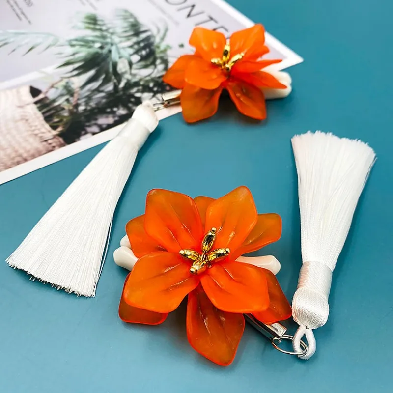 مقطع الحلمة الجنس مع زهرة ثلاثية الأبعاد وشرابة للنساء ، لعبة معدنية ، منتج الجنس ، زخرفة الثدي #6