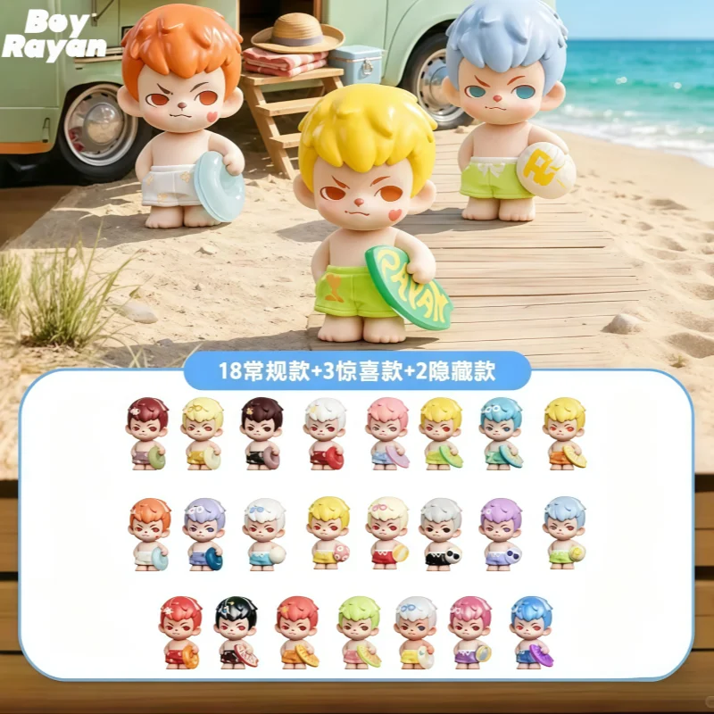 TNT Launches New Product Rayan Brother Poup One Summer Mini Series Blind Box Trendy Toy Figurine Collection Desktop Ornament Toy
