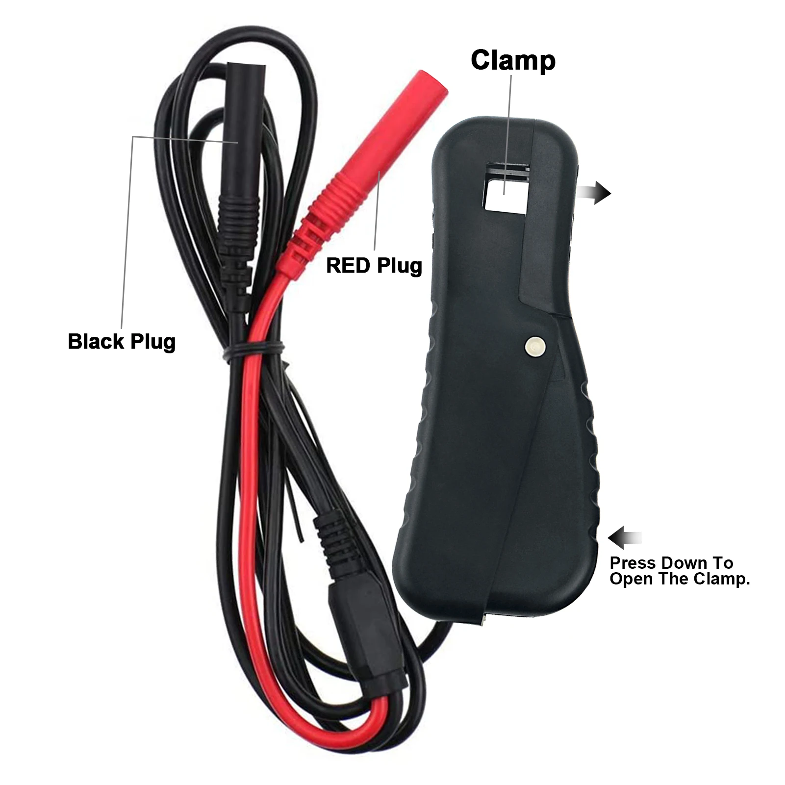 HoldPeak Inductive Ignition Signal Pickup Clamp RPM Probe for Multimeter Oscilloscope Auto Diagnostic