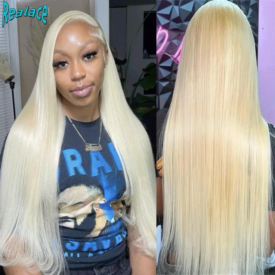 613 Wig Frontal renda Hd 13x6 Wig pirang renda depan rambut manusia 30 inci 13x4 Wig rambut manusia lurus tulang Pirang madu untuk wanita