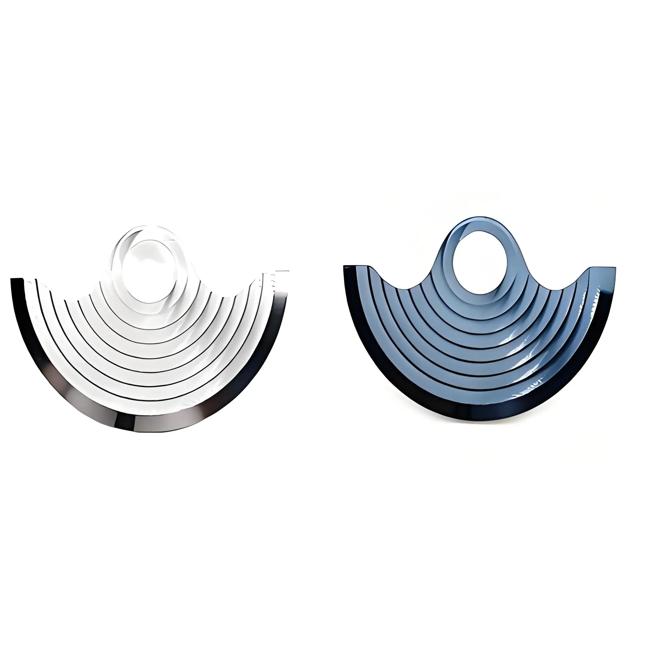 Water Wave Pattern Steel /Blue Color Rotor Oscillating Weight nh35 Mechanical Movement Rotors Watch Repair Part