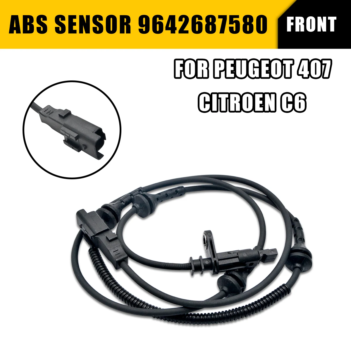 Front Left Right ABS Wheel Speed Sensor Kit Car Sensor Accessories For CITROEN C6 Peugeot 407 4545G6 4545A9 9642687580