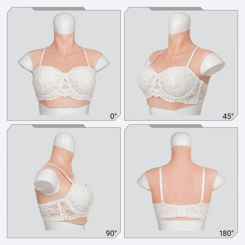 C-G Professional Grade Silicone Breast Prosthesis Soft Elastic Artificial Breast Shape Simulated Silicone Breast Pad For Cospay