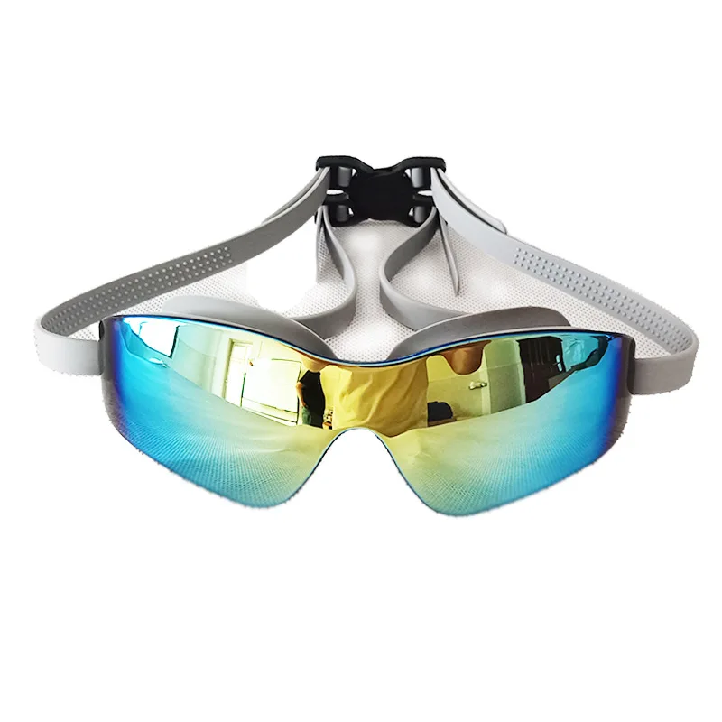 Gafas de natación con montura grande para adultos, lentes deportivas mejoradas de alta definición, antivaho, equipo de natación acuática, nuevas