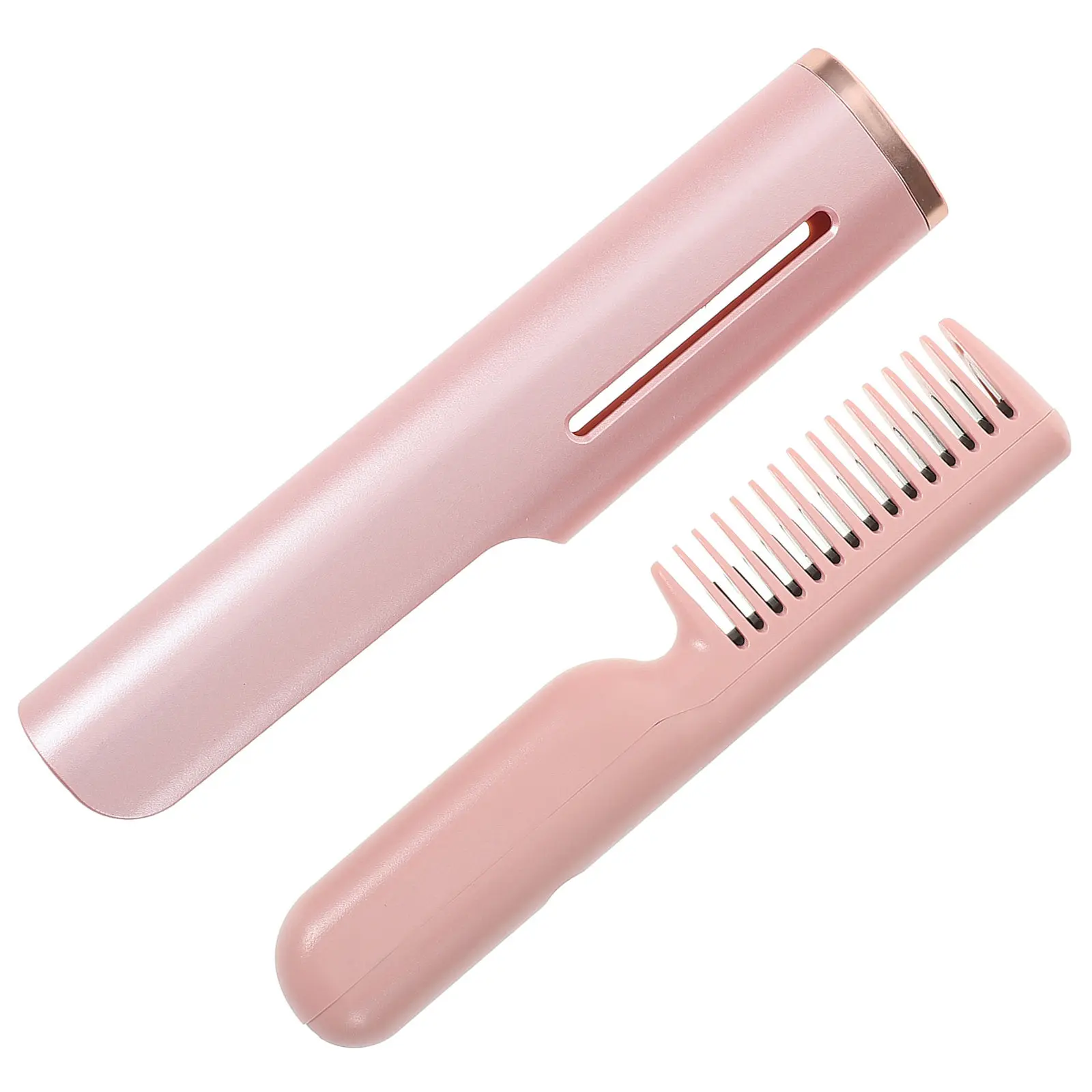 

Электрическая расческа-выпрямитель с питанием от USB, быстрый нагрев, портативный компактный дизайн для дома, путешествий и бизнеса, для гладкости волос