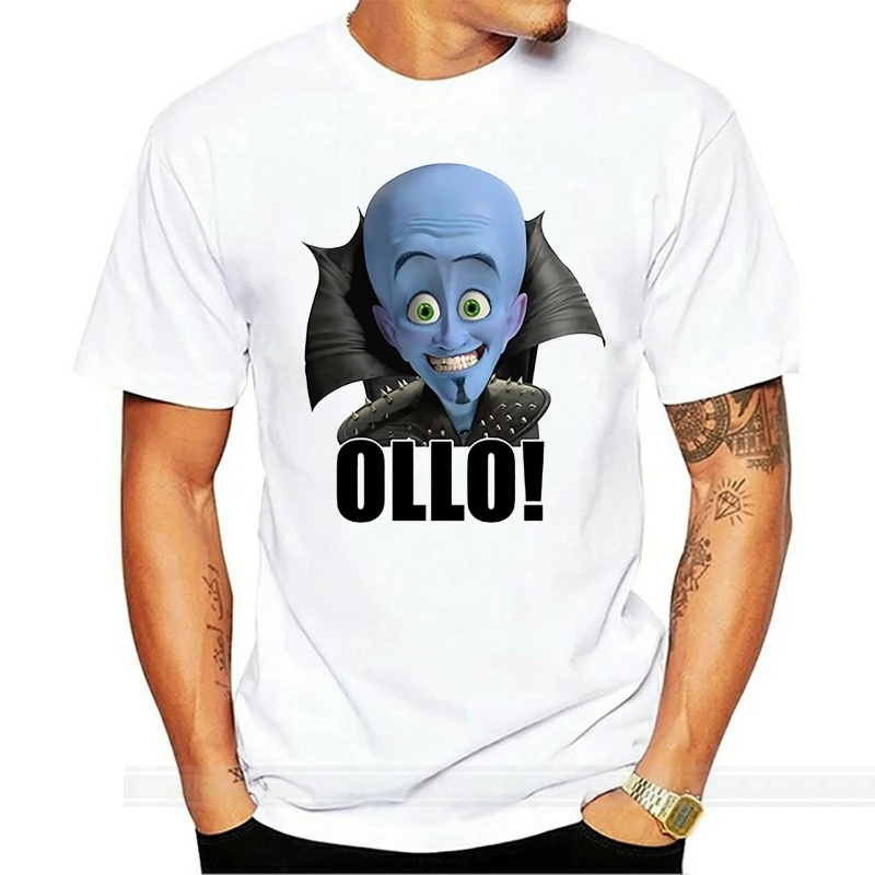 T-shirt de manga curta para homem, megamind, wal fererson, olo! -Olá! Shubuzhi-t-shirt masculina e feminina, unissexo, roupa de marca