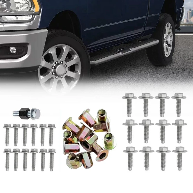 Tubular Side Step Hardware Kit 68193128AB For Dodge RAM 1500 2500 3500 2013-2023 Foot Bar Screws Car Accessories