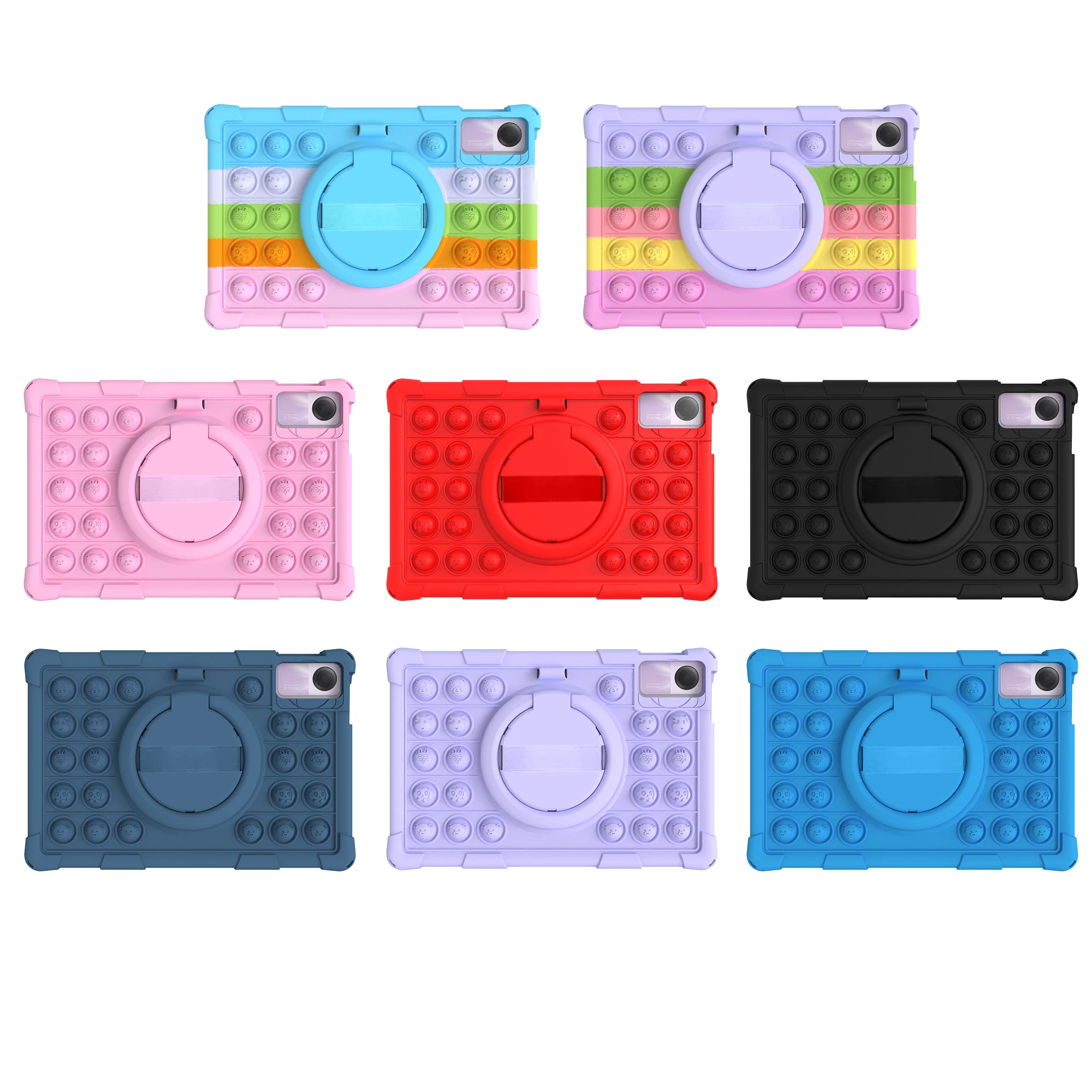 Para xiaomi redmi pad se 11 xiaomi pad 5 pro tablet caso xiaomi pad 6 pro redmi pad 10.6 suporte capa protetor de silicone macio