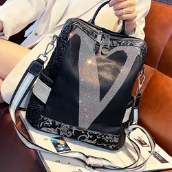 Stylish Backpack for Women - Durable Large Capacity and Adjustable Strap, Fashionable Crossbody Bag for Travel, Work, Schoolbag