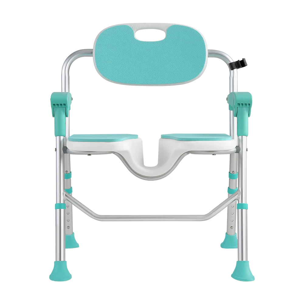 Bath Chair Portable Bath Padded Bathroom Folding Disabled Stroke Hemiplegia Elderly Bath Chair Shower Anti-slip Seat Cushion