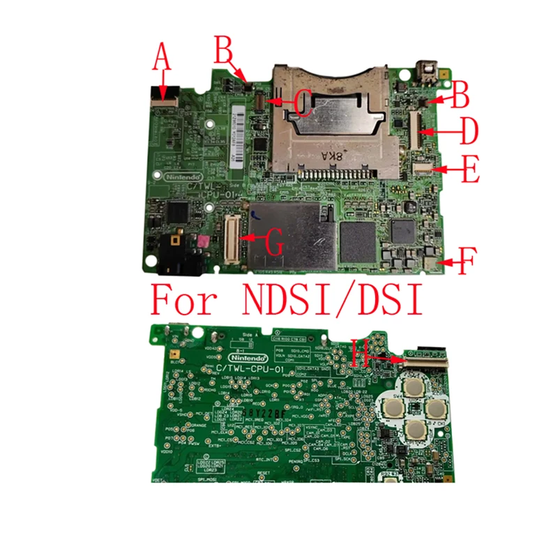 1-20Pcs Network Game Card Power Button Camera TOP/Bottom LCD Display Screen Flex Cable FPC Connector Plug For Nintendo NDSI DSI