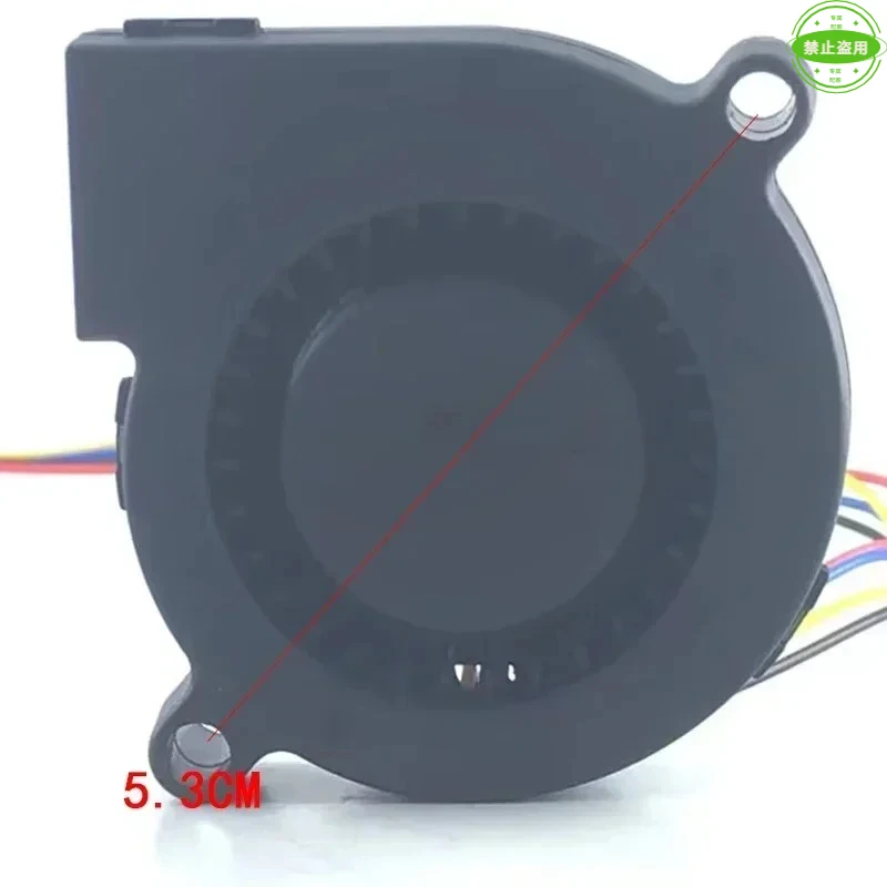 5015 blower purification humidifier large air volume 4-pin PWM temperature control 5cm miniature side-blowing turbo fan