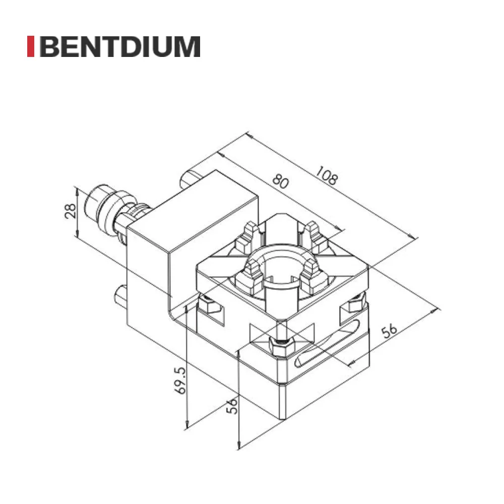 High Quality Best Price ER EXtension ARM Unoset Handle Locking Lathe Machine Chuck Pneumatic 4 Jaw Chuck