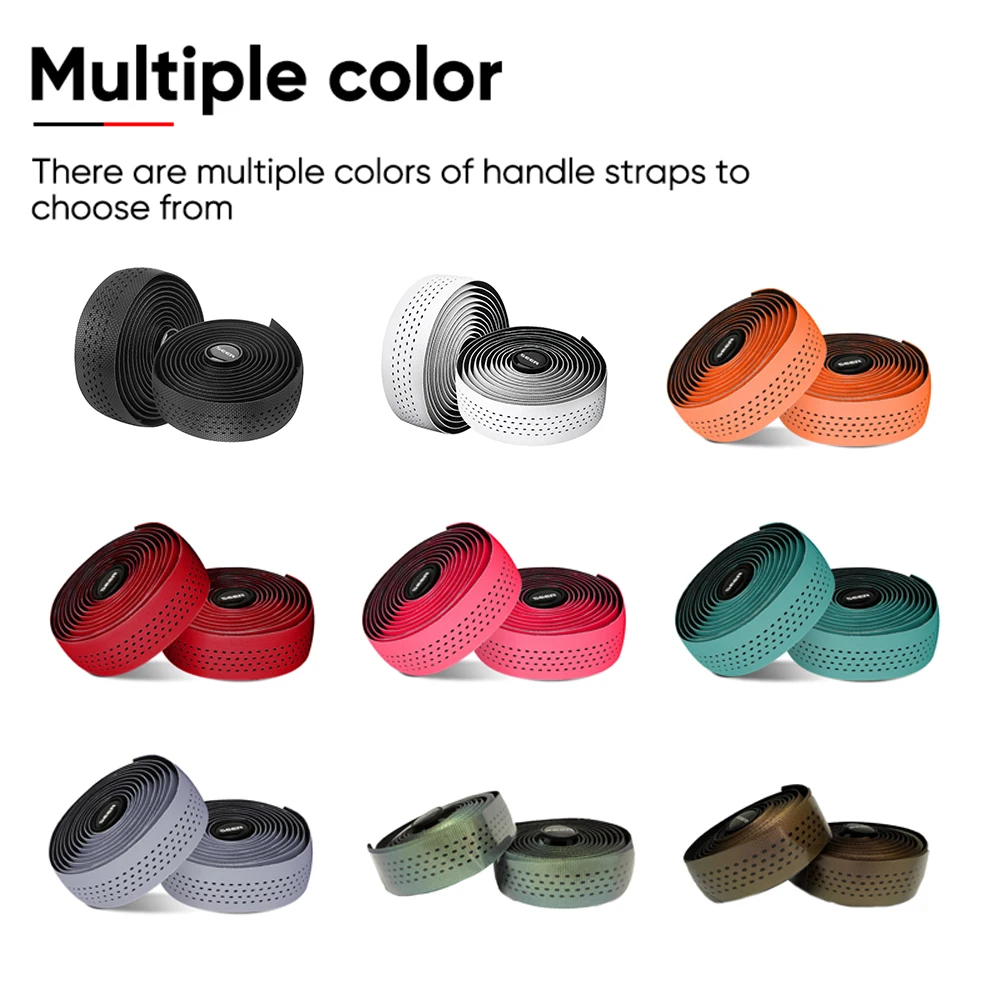 SEER Road Bike Handlebar Tape Bicycles Handlebar Tape PU+EVA Silicone Anti-Slip Shock Absorbing Bicycles Accessories