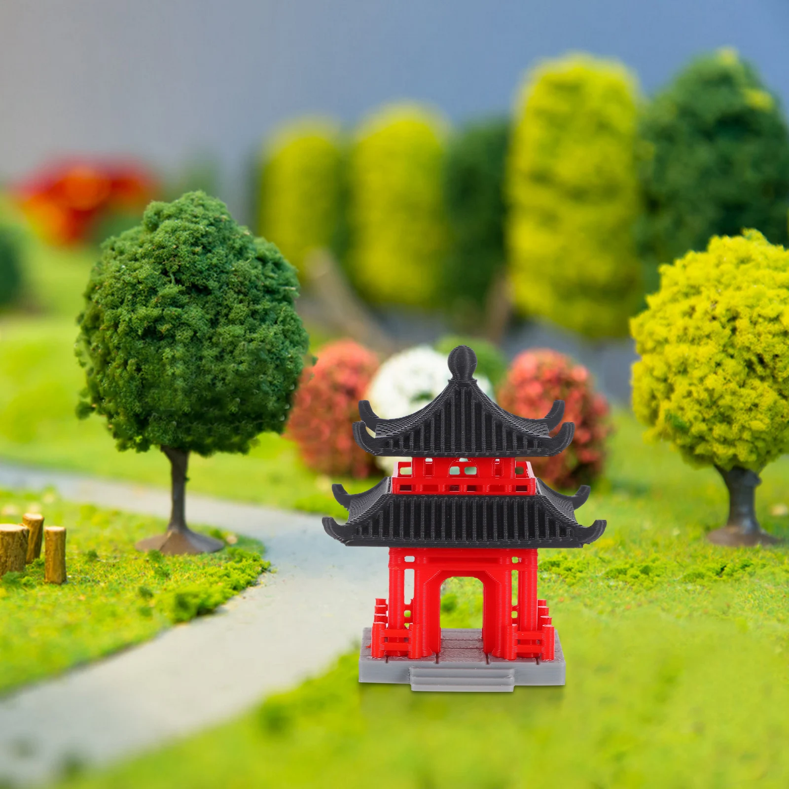 

Pavilion Ornaments Chinese Style Landscaping Adornment Decor Bonsai Aquarium Statue Miniature Figurines