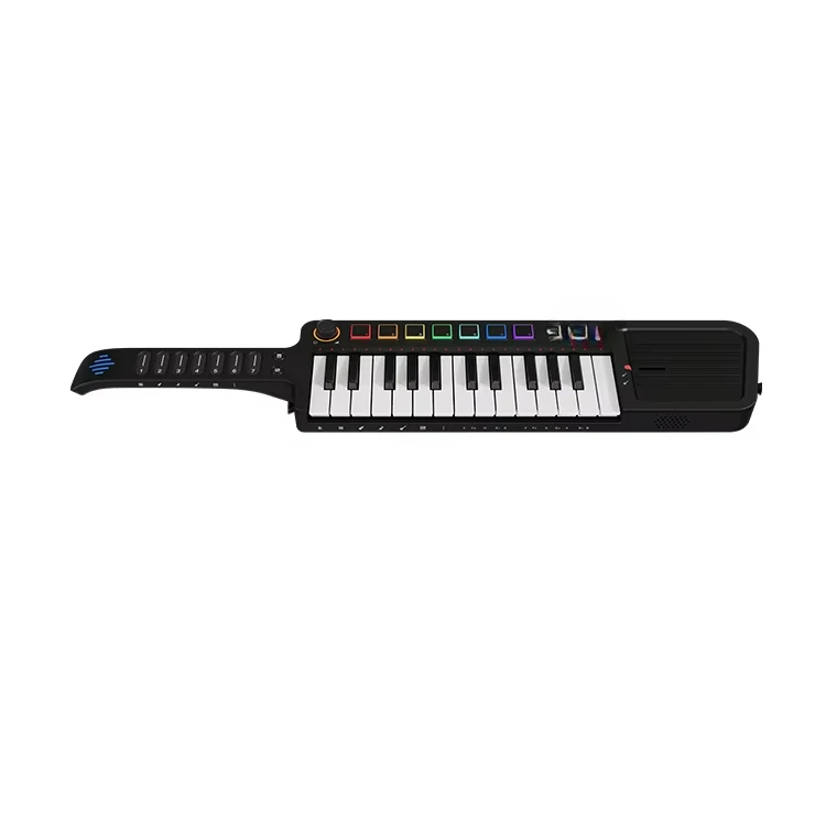 Multi Functional Instrument Versatile Portable Electronic Organ 25-Key Music Keyboard Tailor-Made for Band Guitarists