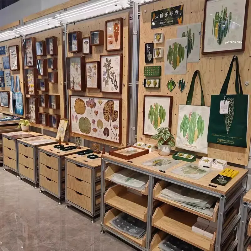 

Aluminum profile, birch, decorative frame, creative, floor, display