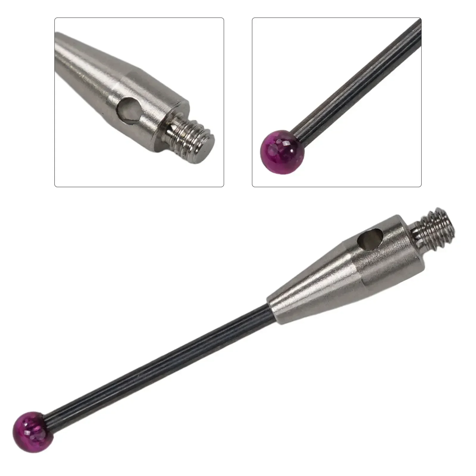 Imagem -06 - Universal Measuring Probe Head m2 Ball Cmm Thread e Cnc Measuring Probe Stylus Point Contact para 3d Tungsten Steel Tool Parts