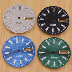 29mm Black /Green /Grey /Blue Watch Dial Green Luminous Sterile Dial Fit NH36 Movement