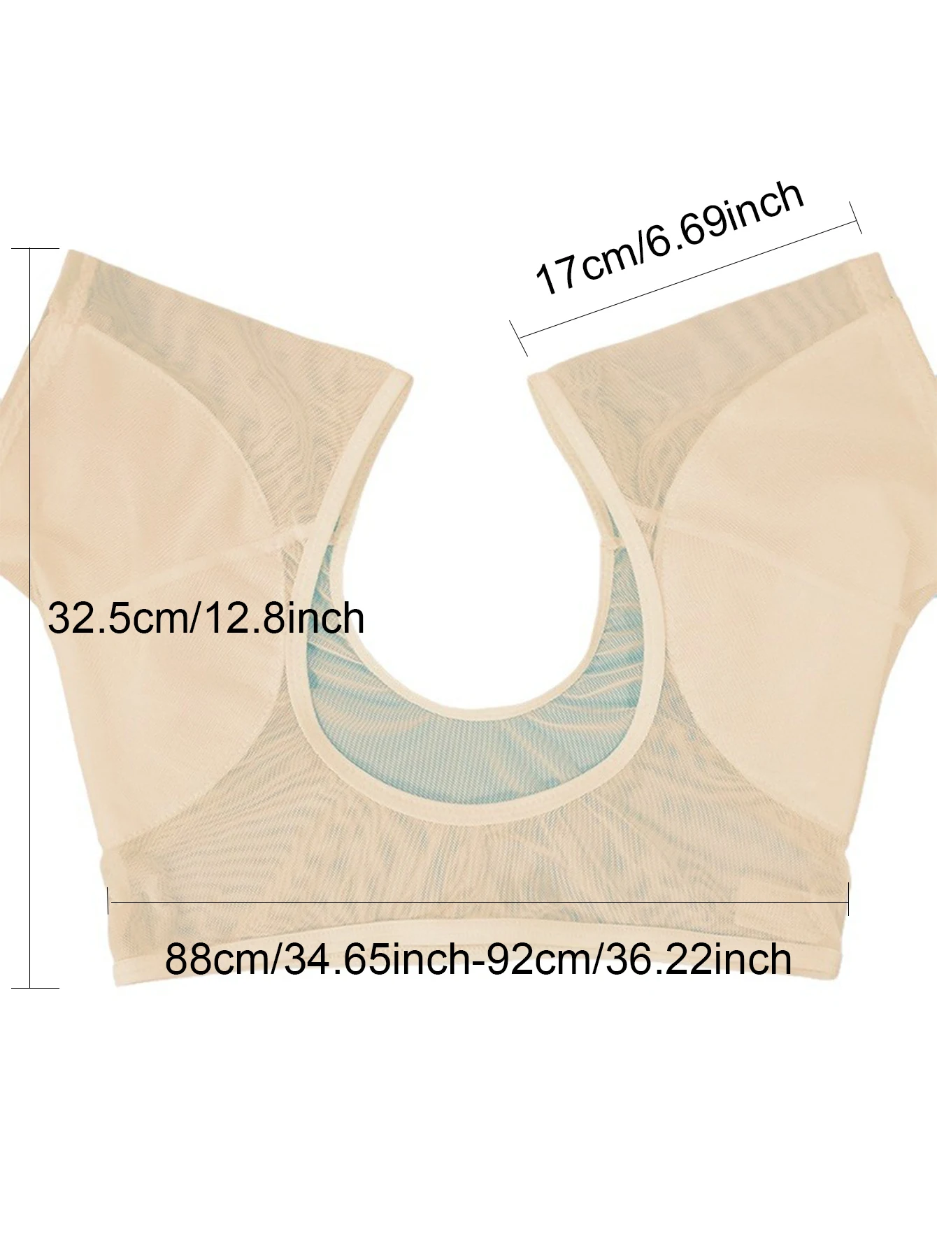 1Pcs Underarm Sweat Vest Armpit Sweat Proof Shirt Anti Washable Reusable Dress Shields for Underarm Women Underwear Vest Short image 3
