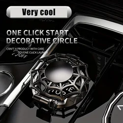 Universal car one click start, metal protective cover, decorative sticker, interior decoration, ignition ring, interior accessor