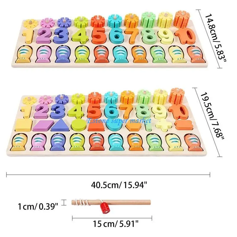 090B Học Toán Xếp Chồng Đồ Chơi Cho Bé Đếm Đồ Chơi Câu Cá Carnival Dự Tiệc