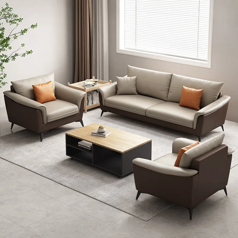 Boss Negotiate Office Sofas Light Luxury Design Modern Office Sofas Artistic Cosmetic Office Furniture Ambony Seza XYOS