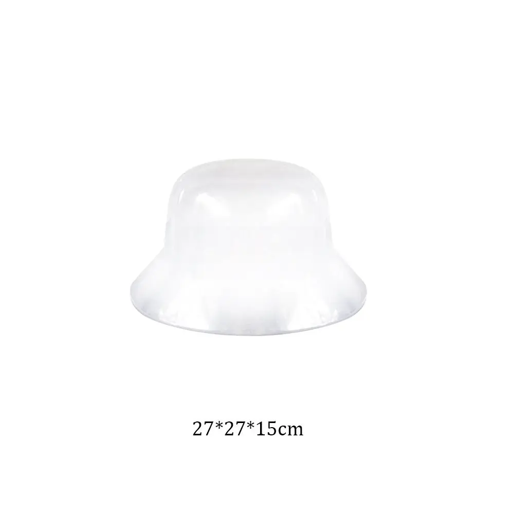 حامل قبعة لتشكيل القبعة، إطار واقٍ، دعم داخلي شفاف، رف قبعة دلو من مادة PVC الصلبة لغرفة النوم والسفر والمنزل