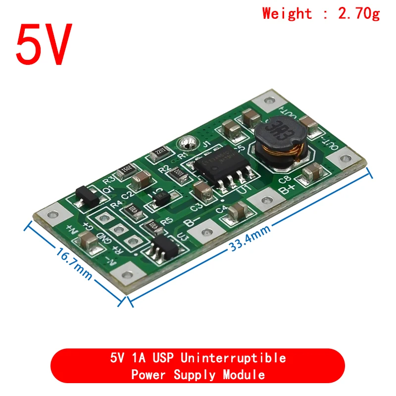 DC 5V 9V 12V Charging Step Up Booster Module for 18650 Lithium Battery UPS Voltage Converter Protection