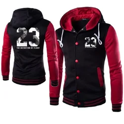 Basketball Flight Hoodies para homens, uniforme de beisebol, moletons com capuz, Hoody Jersey, fatos de treino, jaquetas, 23 #