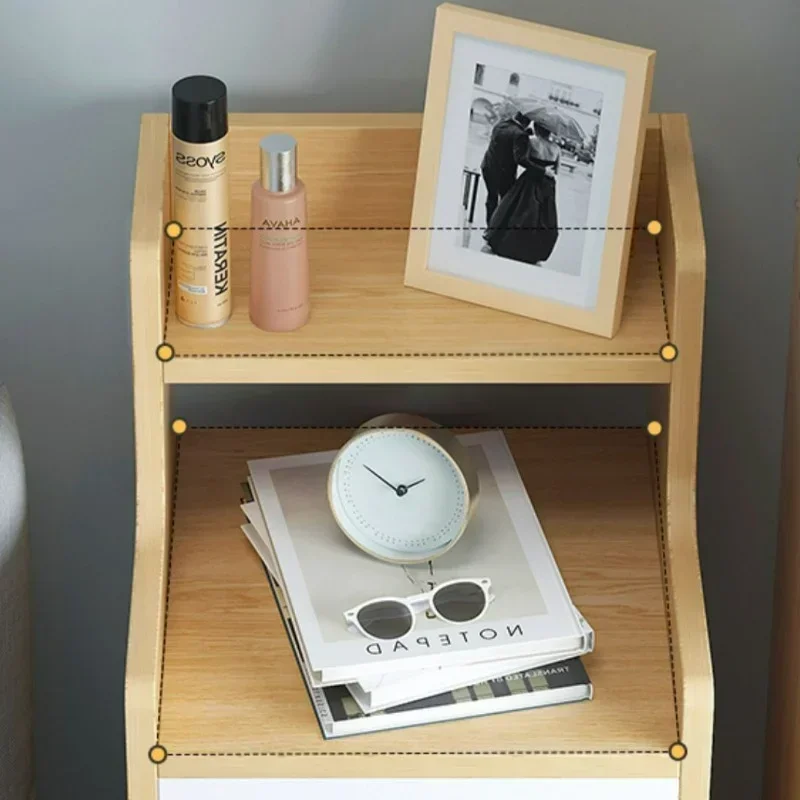 %Wooden Mini Bedside Table Luxury Drawer Living Room Nightstands Modern Simplicity Narrow Storage night tables Home Furniture