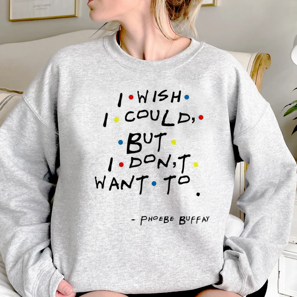 Friends Chandler hoodies women 90s sweat y2k aesthetic 2023 sweater pulls female japanese clothes