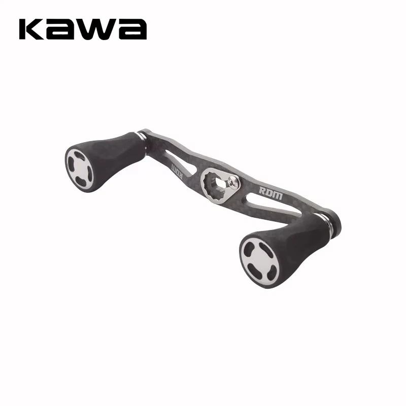 Kawa nowy uchwyt kołowrotka wędkarski z włókna węglowego z gałka EVA otworem rozmiar 8*5/7*4mm długość 105mm kołowrotek wędkarski akcesoria kołowrotek DIY