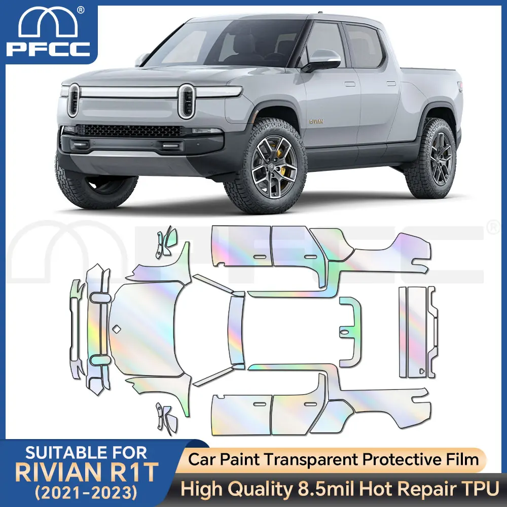 

PFCC PPF For Rician R1T 2021-2023 Pre Cut Paint Protection Film Kit TPU Clear Anti-Scratch Transparent Sticker Resistant Repair