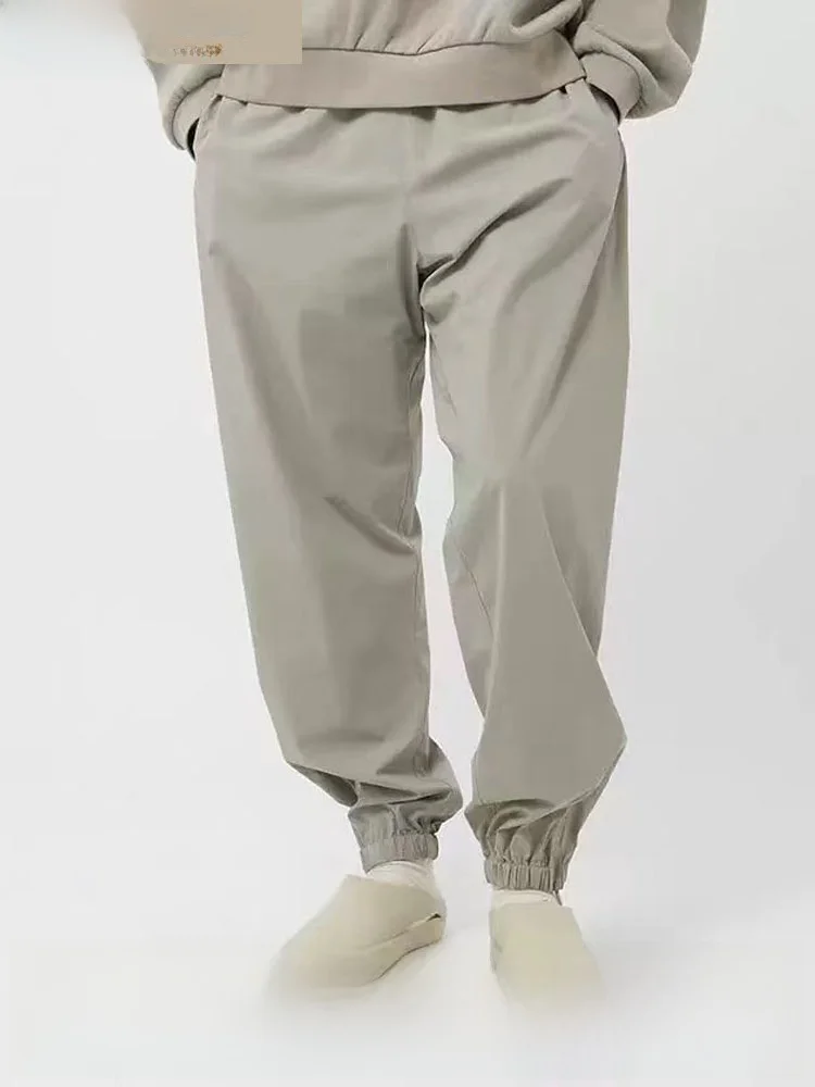 

Loose Casual Thin Cotton Cargo Pants Elastic Waist Comfortable Summer Essential Loose Fit Drawstring Leisure Trousers