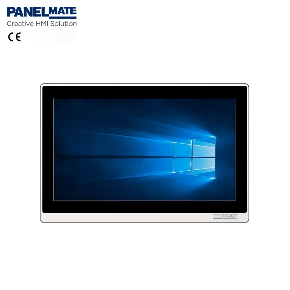 17.3 Inch Industrial LCD Embedded Capacitive or tempered glass Screen  OSD with VGA DVI USB port 4:3 Aspect Ratio display