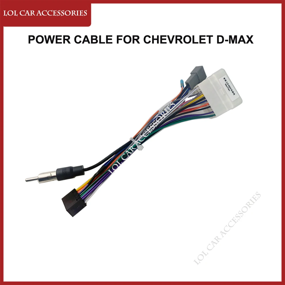 Car GPS MP5 DVD Player Android Power Cable For Chevrolet D-MAX 2 Din Panel Dashboard Frame Wiring Harness