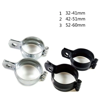 안개등 방향 지시등 클램프 브래킷 오토바이 조명 부품 블랙 / 실버