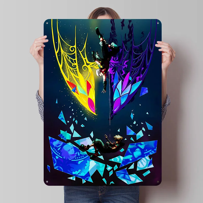 Kingdom Hearts Poster, individuell gestaltete Vintage-Metallschilder, Wandkunst, Retro-Blechplakette zur Dekoration von Schlafzimmer, Haus, Bar, Zubehör, Zuhause