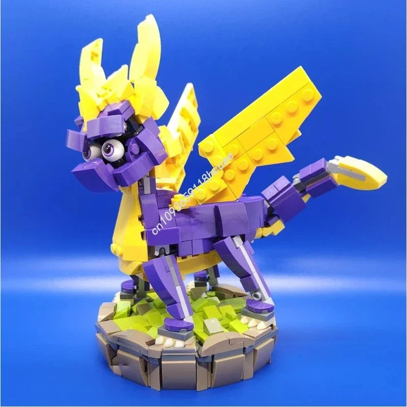 458 шт., модульный шпитро, модель дракона-дракона, Moc, строительный блок, сделай сам, креативная сборка, развивающие игрушки, детский рождественский подарок
